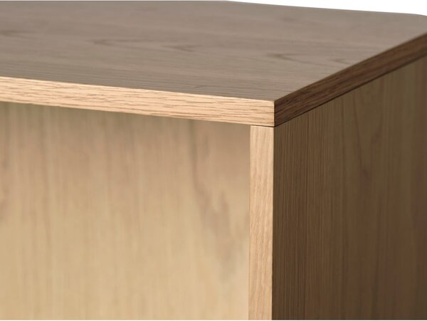 Biblioteka u dekoru hrasta u prirodnoj boji 140x90 cm Ponza – Unique Furniture