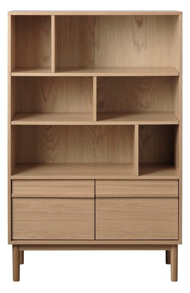 Biblioteka u dekoru hrasta u prirodnoj boji 140x90 cm Ponza – Unique Furniture