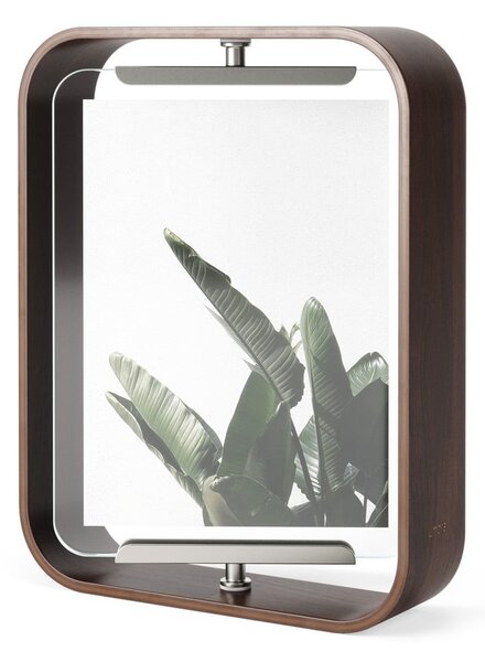 Tamno smeđi drveni stojeći okvir 19x24 cm Bellwood – Umbra