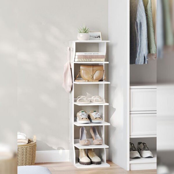 Stalak za cipele CINDY, 6 razina, 30x26,4x110,4 cm, bijela Vasagle