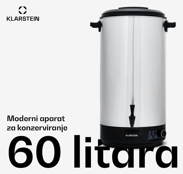 Klarstein Abbey 60 aparat za sterilizaciju i dozator pića 60L 100°C 180min nehrđajući čelik