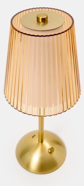 Sinsay - LED stolna lampa s rebrastim abažurom i zlatnim detaljima