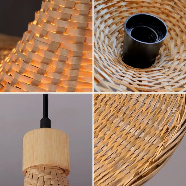 VISEĆA LAMPA OD BAMBUSA APP1642-1CP 30cm