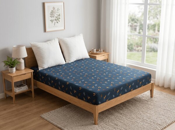 Plahta od mikrovlakana LUNERIS plava 90x200 cm