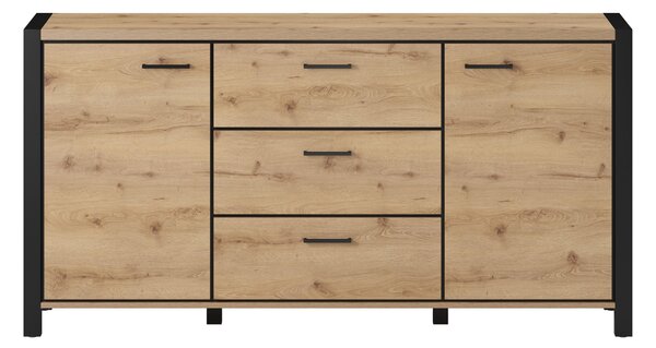 Komoda Armin Typ 26 (hrast taurus + mat crna)