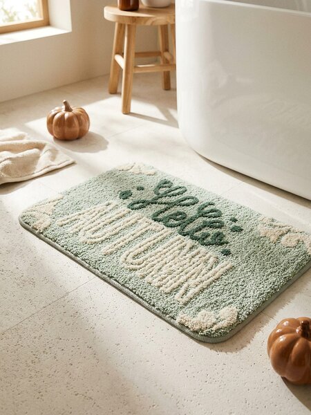Sinsay - Kupaonska prostirka s natpisom „Hello Autumn“