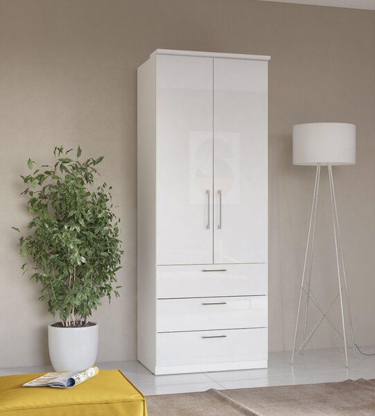 Ormar s policama Centaury Tip 68 (bijela + bijeli sjaj)