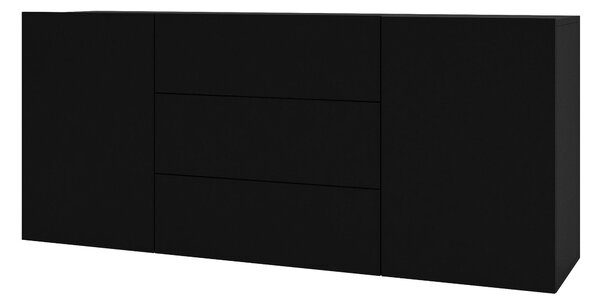 Komoda Avernic Typ 26 (onyx crna + hrast wotan)
