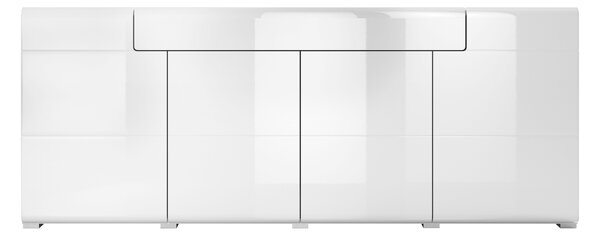 Komoda Tamie Tip 25 (bijela + bijeli sjaj)