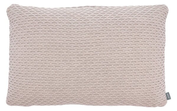 Bež jastuk od mješavine pamuka i vune Södahl Wave Knit, 40 x 60 cm