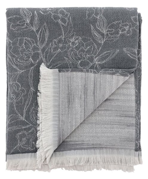 Sivi prekrivač od organskog pamuka Södahl Organic Infinity, 130 x 170 cm