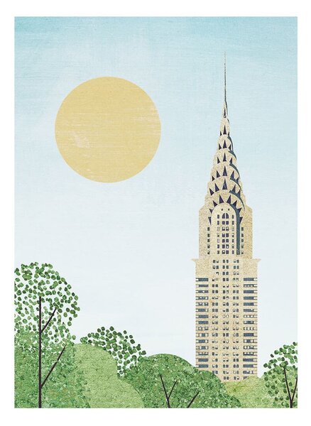 Plakat 30x40 cm Chrysler Building - Travelposter