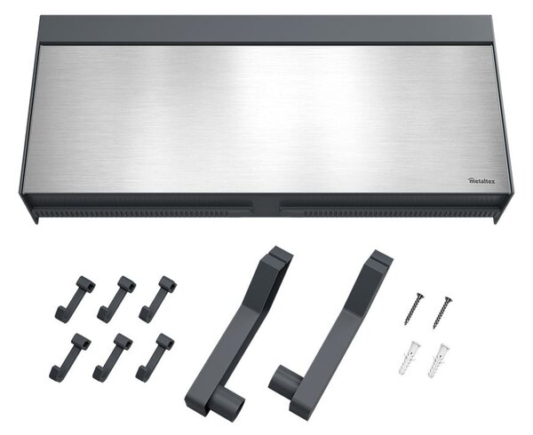 Zidni držač za kuhinjske role ubrusa i folija Metaltex Tango Inox