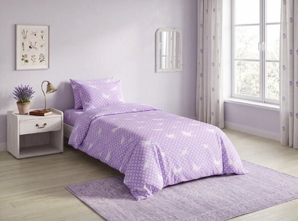 Pamučna posteljina LILAC MEADOW ljubičasta Dimenzije posteljine: 70 x 80 cm | 140 x 200 cm