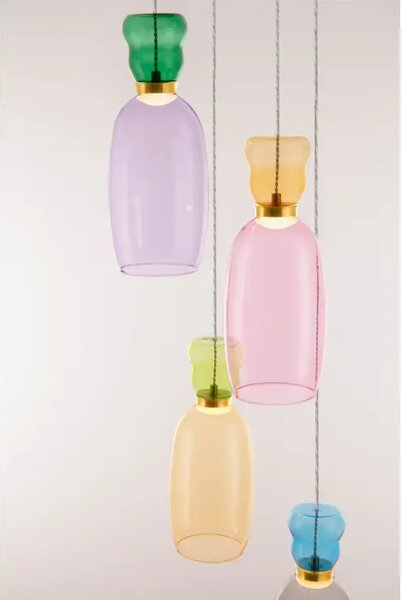 PLUMA VISILICA LED /3000K/32W/3660Lm/ZLATNA JASPER, YELLOW, PINK, GREEN, BLUE NL9030549#