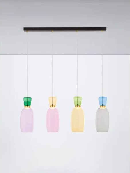 PLUMA VISILICA LED /3000K/32W/3660Lm/ZLATNA JASPER, YELLOW, PINK, GREEN, BLUE, NL9030548