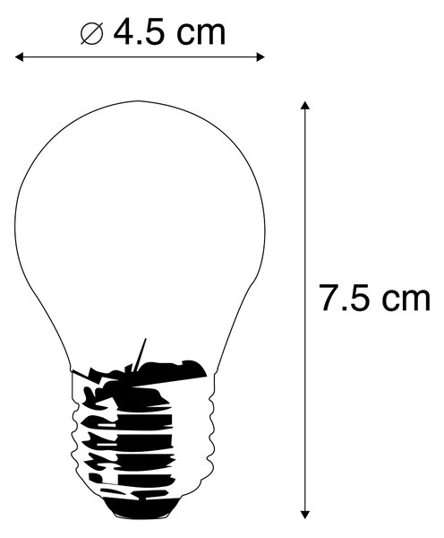 Set od 5 E27 LED žarulja s mogućnošću prigušivanja u 3 koraka P45 5W 700 lm 2700K