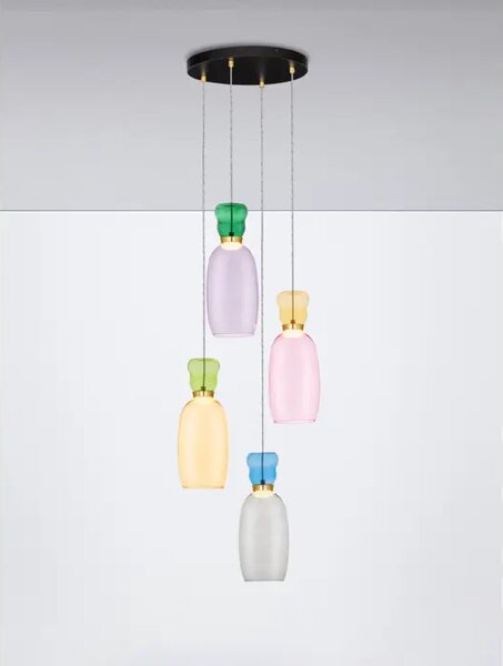 PLUMA VISILICA LED /3000K/32W/3660Lm/ZLATNA JASPER, YELLOW, PINK, GREEN, BLUE NL9030549#