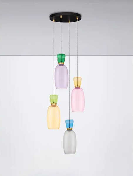 PLUMA VISILICA LED /3000K/32W/3660Lm/ZLATNA JASPER, YELLOW, PINK, GREEN, BLUE NL9030549#