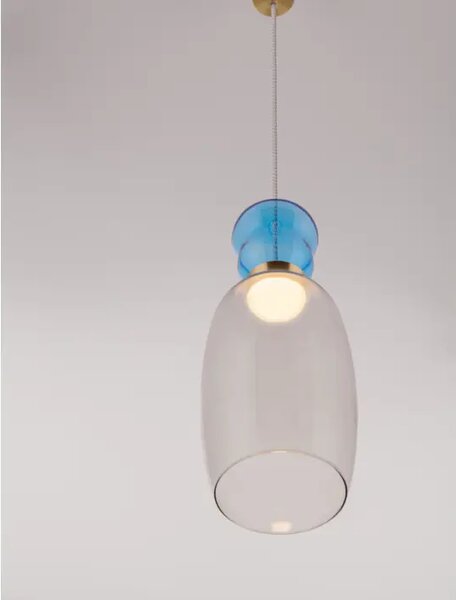 PLUMA VISILICA LED /3000K/9W/914Lm/ZLATNA BLUE & SMOKY NL9030547