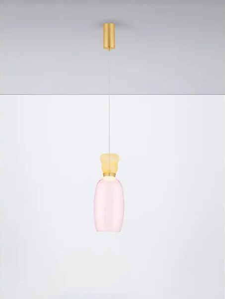 PLUMA VISILICA LED /3000K/9W/914Lm/ZLATNA YELLOW & PINK NL9030545