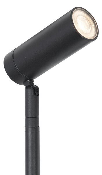 Reflektor crni 80 cm uklj. LED podesivi IP65 uklj. kabel i utikač - Carl