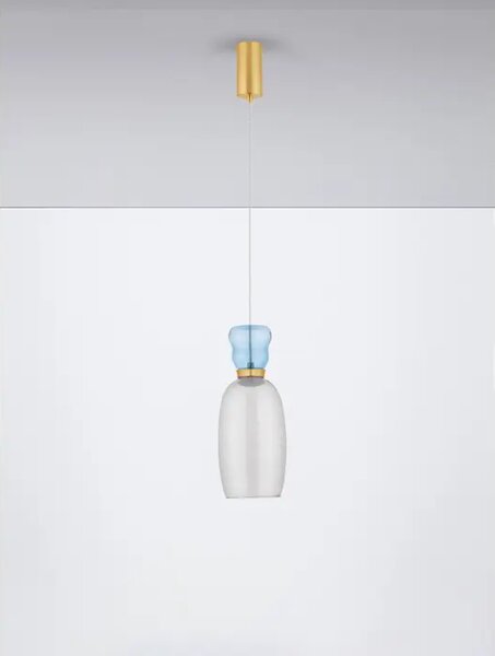 PLUMA VISILICA LED /3000K/9W/914Lm/ZLATNA BLUE & SMOKY NL9030547