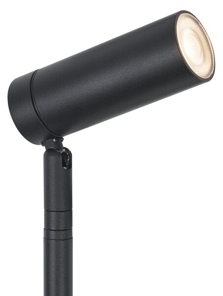 Reflektor sa šiljkom crni 40 cm uklj. LED podesivi IP65 uklj. kabel i utikač - Carl