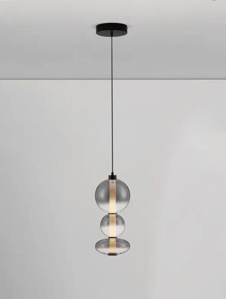 BALLY VISILICA LED/3000K/20W/2686Lm/CRNA & SMOKY GRAY NL9030555
