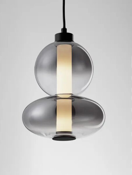 BALLY VISILICA LED/3000K/12W/1636Lm/CRNA & SMOKY GRAY NL9030554