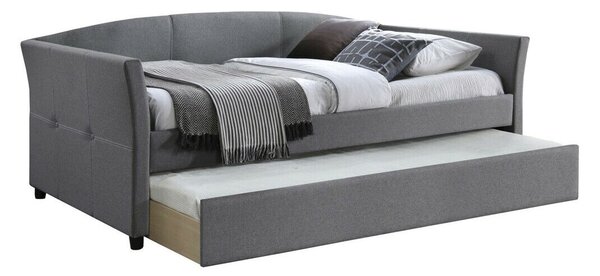 Krevet Houston 1020Jednostruki krevet s dodatnim krevetom na izvlačenje, Siva, 90x200, Tkanina, Basi a doghePodnice, 97x221x80cm