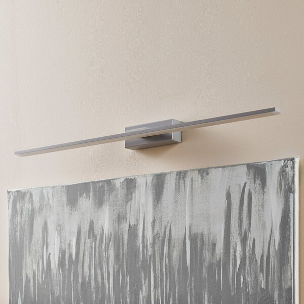 MCJ LED zidna svjetiljka Miroir 80 cm aluminij 3000K, Metalik, kupaonica, Metal