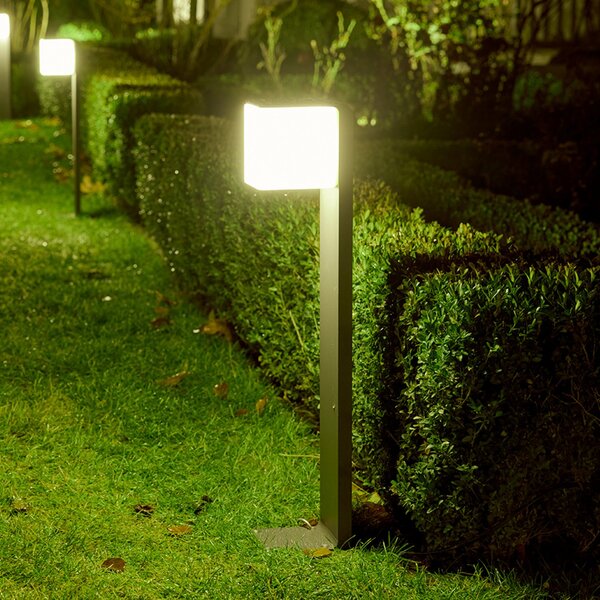 STEINEL GL 80 C LED putna svjetiljka, Bluetooth smart, antracit, prigušiva, Crno, Metal