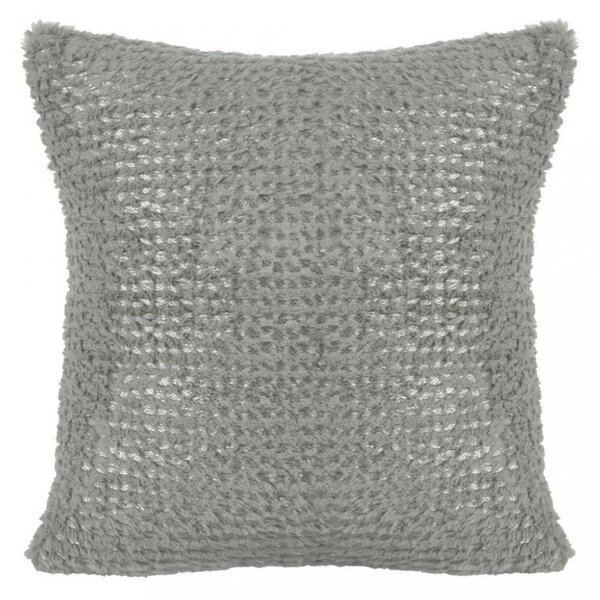 Pahuljasta moderna jastučnica u sivoj boji 40 x 40 cm