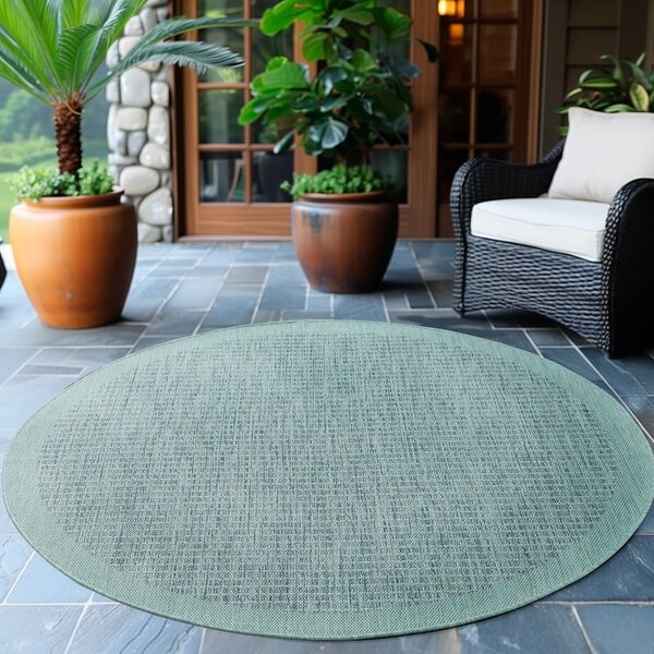 Plavi okrugao unutarnji i vanjski tepih ø 120 cm Giza 1410 – Ayyildiz Carpets