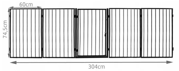 Univerzalna zaštitna sigurnosna ograda 305 cm