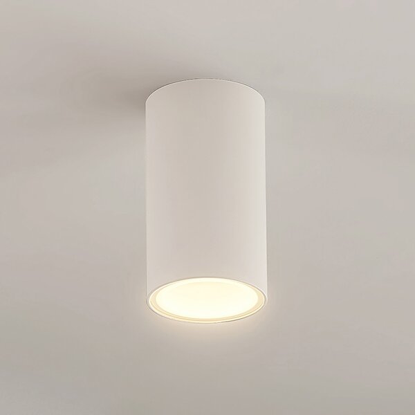 Arcchio Downlight Olivir, bijela, metal, Ø 6cm, GU10, IP44, prigušiva, Bijela, Područje hodnika, Aluminij