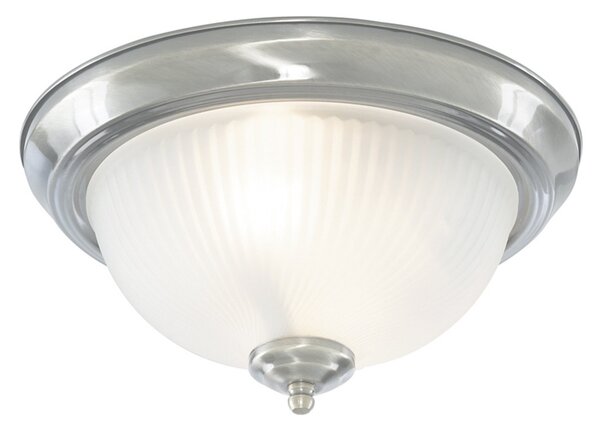 Searchlight Stropno svjetlo American Diner IP44, krom, prigušiva, Metalik, kupaonica, Metal