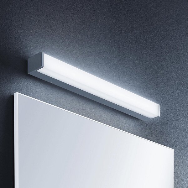 Lindby LED kupaonska svjetiljka Klea, 60 cm, krom, metal, IP44, Metalik, kupaonica, Metal