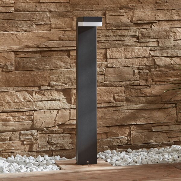 Lindby LED putna svjetiljka Dionys, visina 70 cm, antracit, metal, Crno, Metal