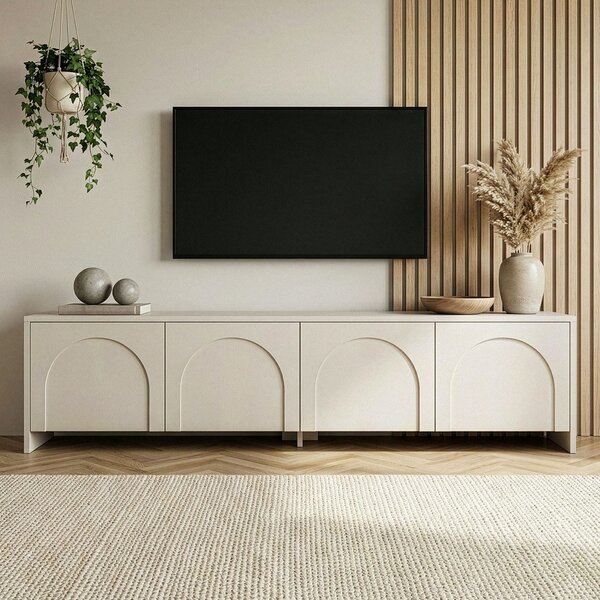 Krem TV komoda 180x45x32 cm Aurelia – Kalune Design