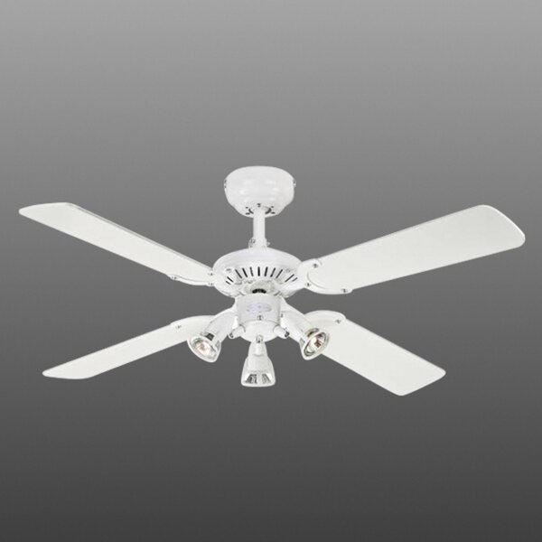 Westinghouse Princess Euro ventilator, 3 plamena, Bijela, Dnevni boravak/blagovaonica, Drvo