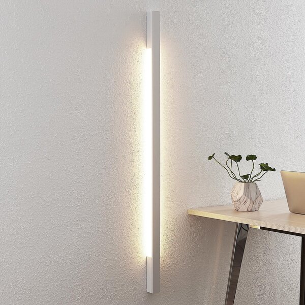 Arcchio LED zidna svjetiljka Ivano, 130 cm, bijela, aluminij, Bijela, Područje hodnika, Aluminij