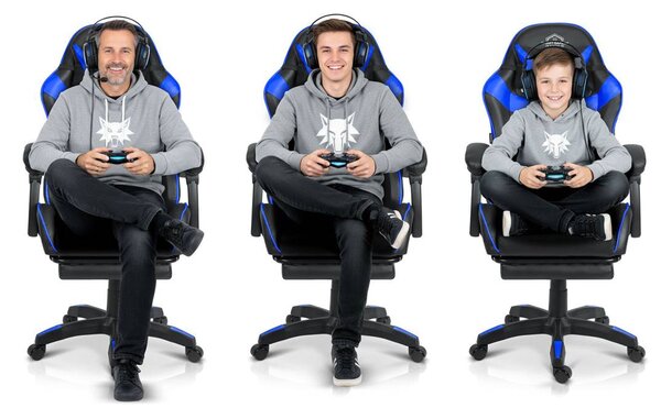 Gaming fotelja Sofotel Draknor II crno-plava
