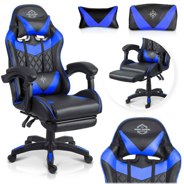 Gaming fotelja Sofotel Draknor II crno-plava