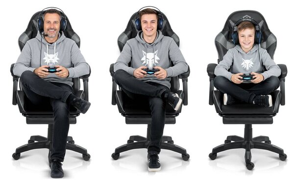 Gaming fotelja Sofotel Draknor II crno-siva