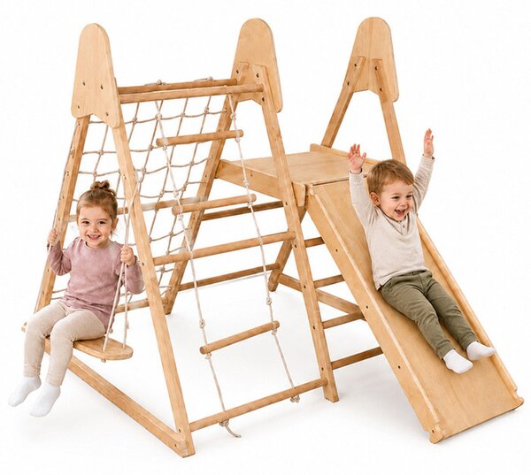 Montessori dječje igralište - Wooden story 4u1