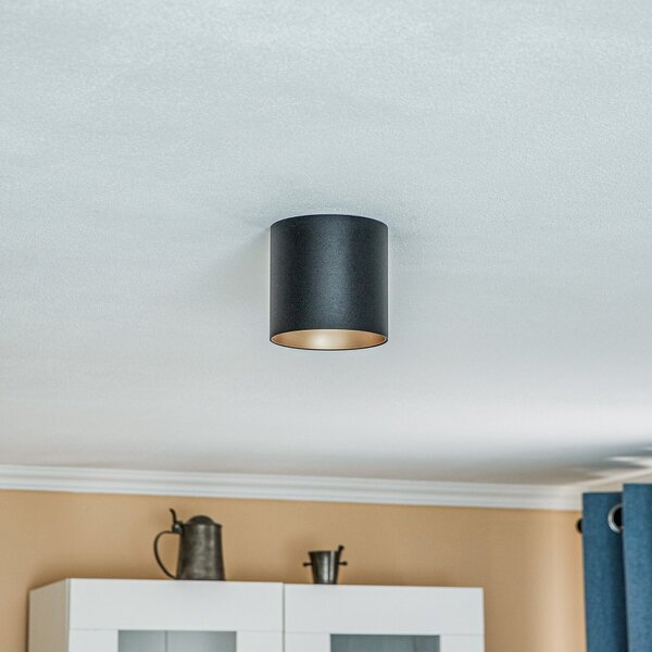 Nowodvorski Lighting Ton za ugradnju u točku, crno/zlatna, prigušiva, Crno, Dnevni boravak/blagovaonica, Metal