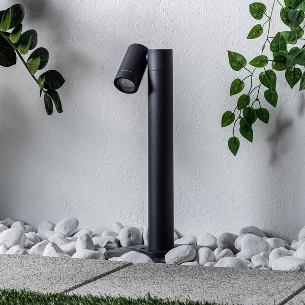 PRIOS Prios postolje Tulimar, 45cm, antracit 1 žarulja, metal, prigušiva, Crno, Metal