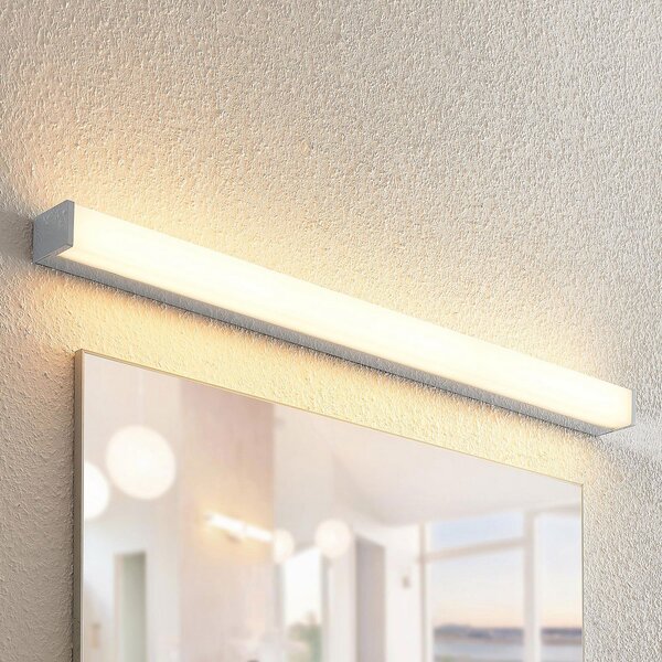 Lindby LED kupaonska svjetiljka Klea, 90 cm, krom, metal, IP44, Metalik, kupaonica, Metal